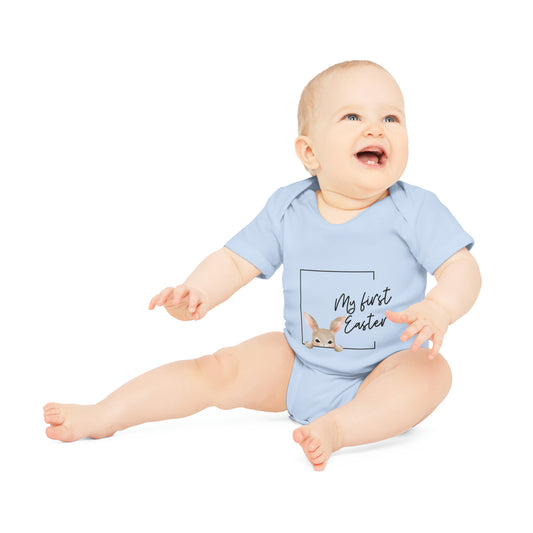 Baby Body 'MY FIRST EASTER BUNNY' | 100% zertifizierte Bio-Baumwolle | Geschenk für Babys und Newborns