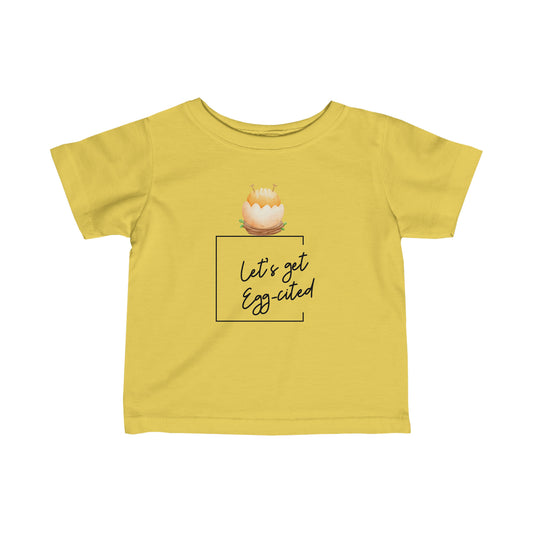 Baby T-Shirt 'LET'S GET EGG-CITED' | Geschenk für Babys und Newborns