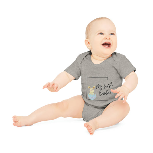 Baby Body 'MY FIRST EASTER EGG BLUE' | 100% zertifizierte Bio-Baumwolle | Geschenk für Babys und Newborns