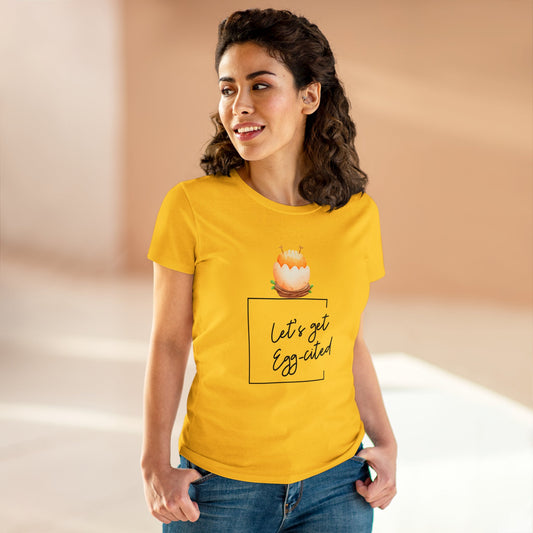 Damen T-Shirt 'LET'S GET EGG-CITED' | Geschenk für Mütter